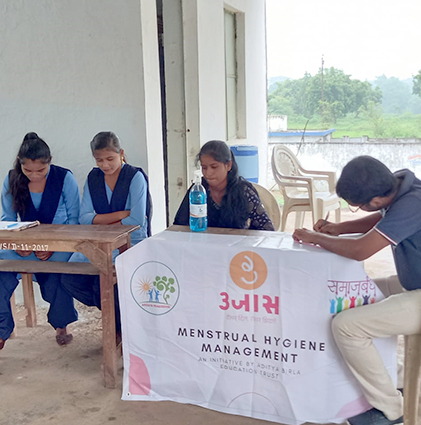 ujaas, awareness about menstruation, menstrual health education, menstrual health and hygiene in india, menstrual health in india, menstrual health hygiene, ujaas menstrual health, aditya birla education trust ujaas